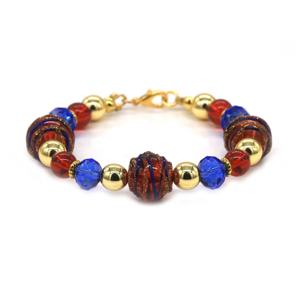 Wonder Woman theme color bracelet with figurine included. - Picture 2 of 4